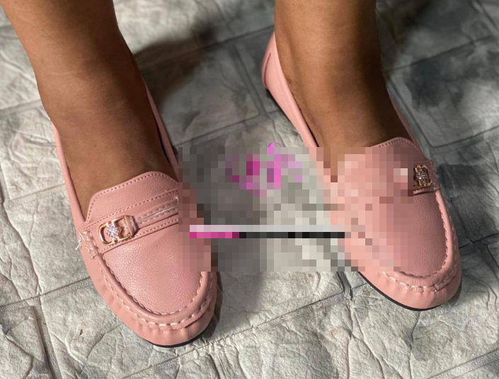 loafers with gold buckle