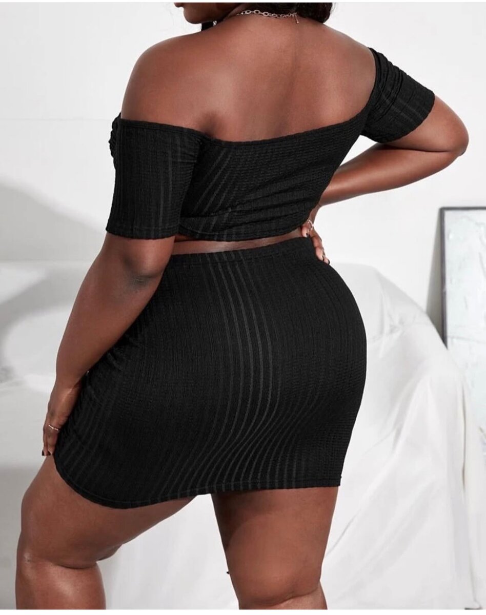 Ensemble Jupe Top Noir Chic