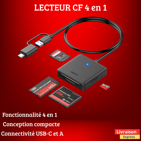 Lecteur de Cartes USB-C et A