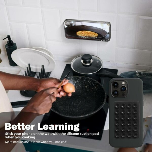 Silicon phone suction grip