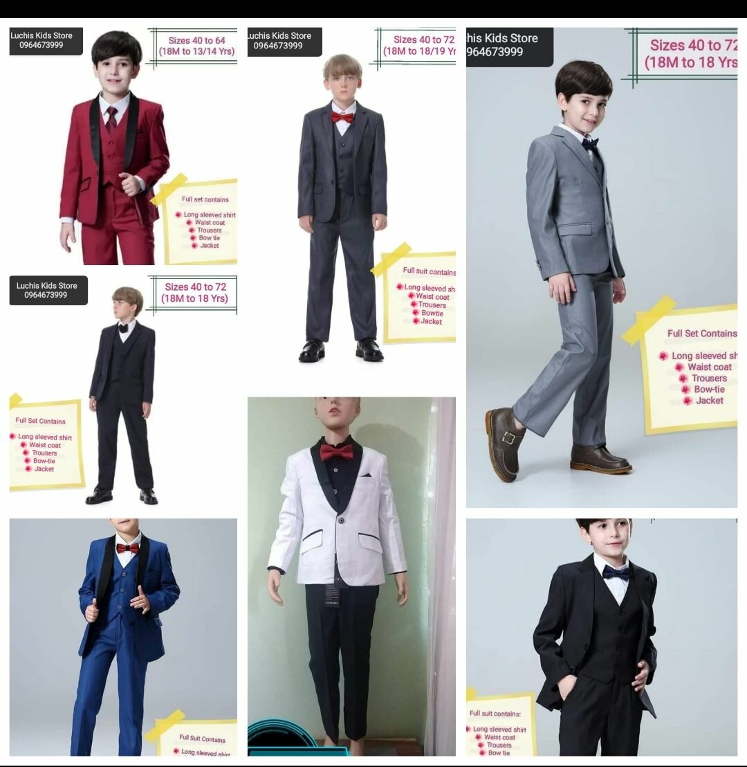Smart suits for boys