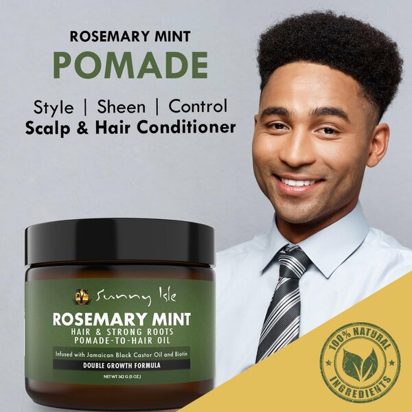 Sunny isle rosemary mint pomade