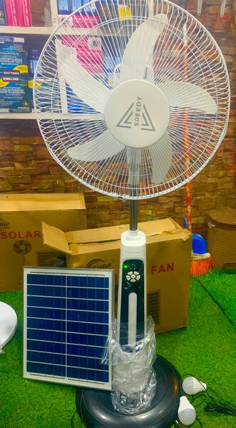Rechargeable fan with Solar Panel,usb and remote