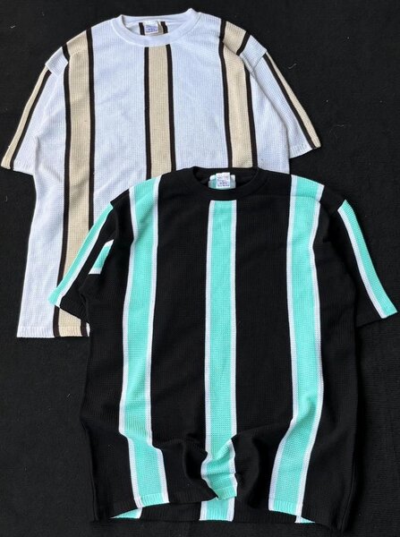 T-shirts rayés colorés