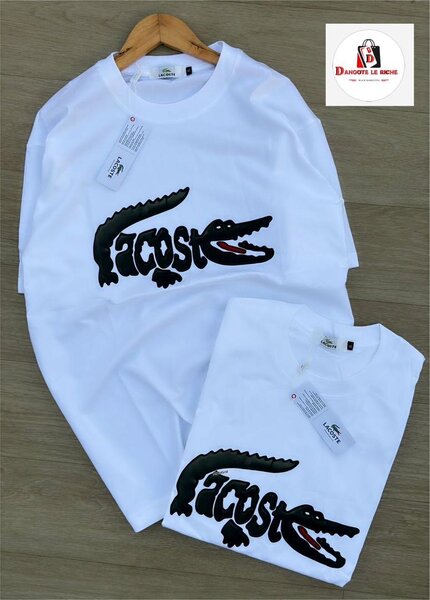 T-shirt blanche crocodile