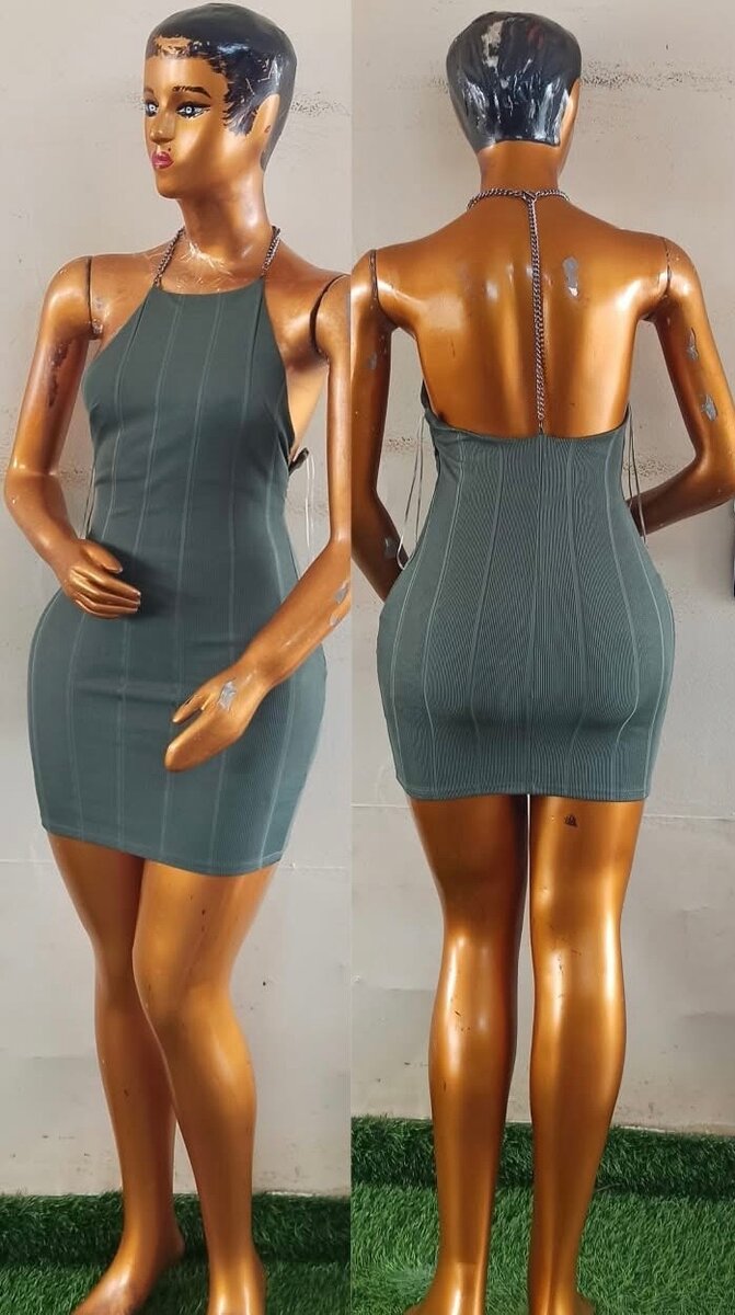 Robe élégante sans dos