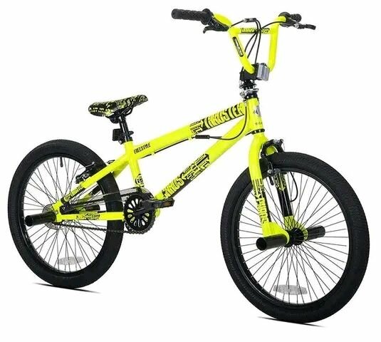Vélo BMX freestyle jaune