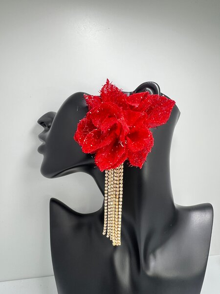 Épingle Cheveux Fleur Strass