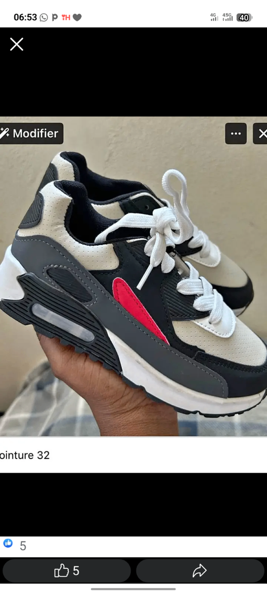 Baskets tendance pour enfants