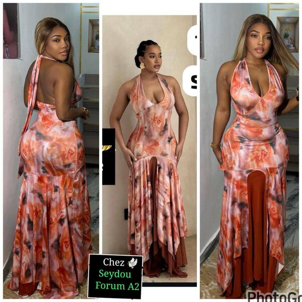 Robe Longue Évasée Élégante