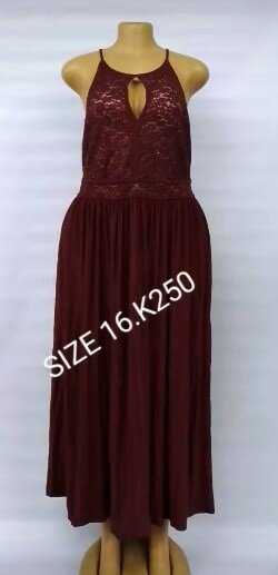 dress size 16  white