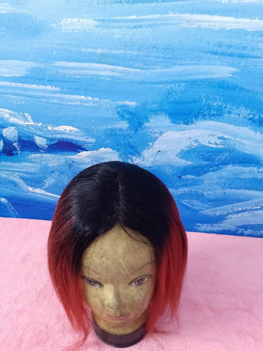 Perruque ombrée bicolore