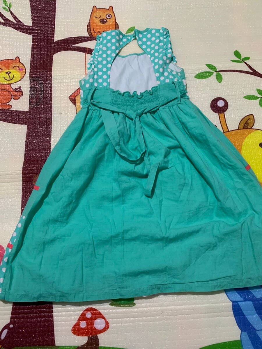 Robe d'été pour fille turquoise