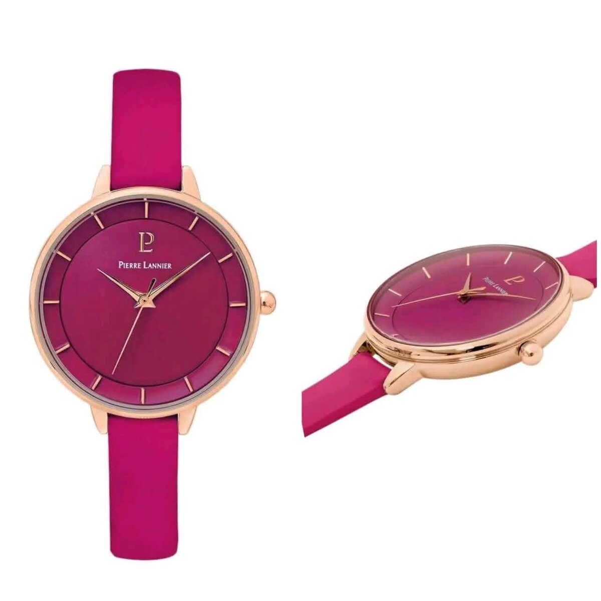 Montre rose élégante femme