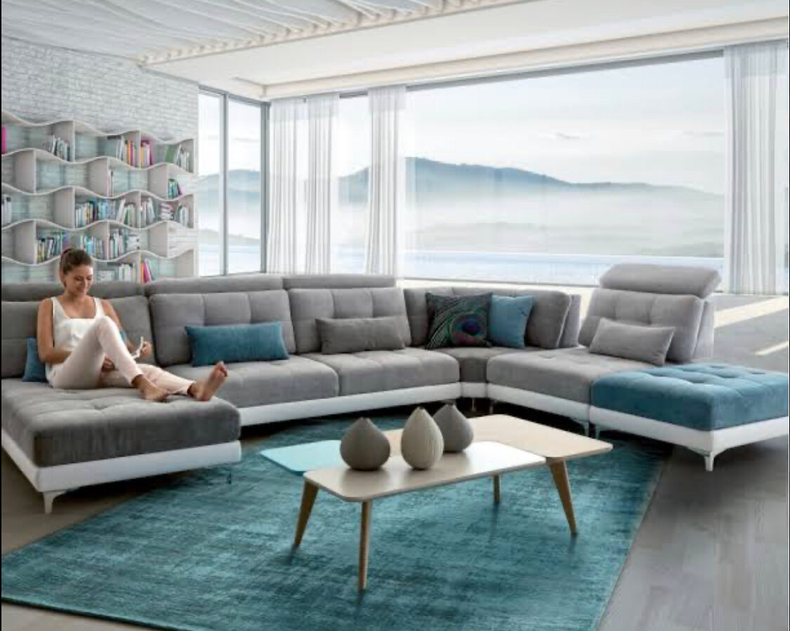 Canapé d'angle modulable élégant