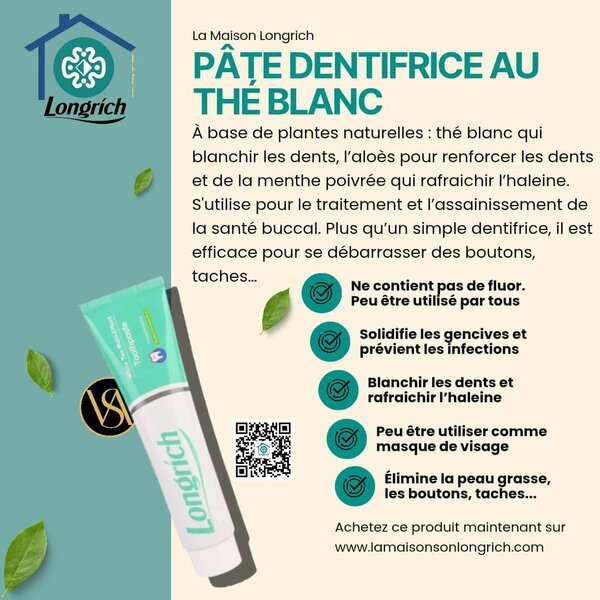 Pâte Dentifrice Longrich