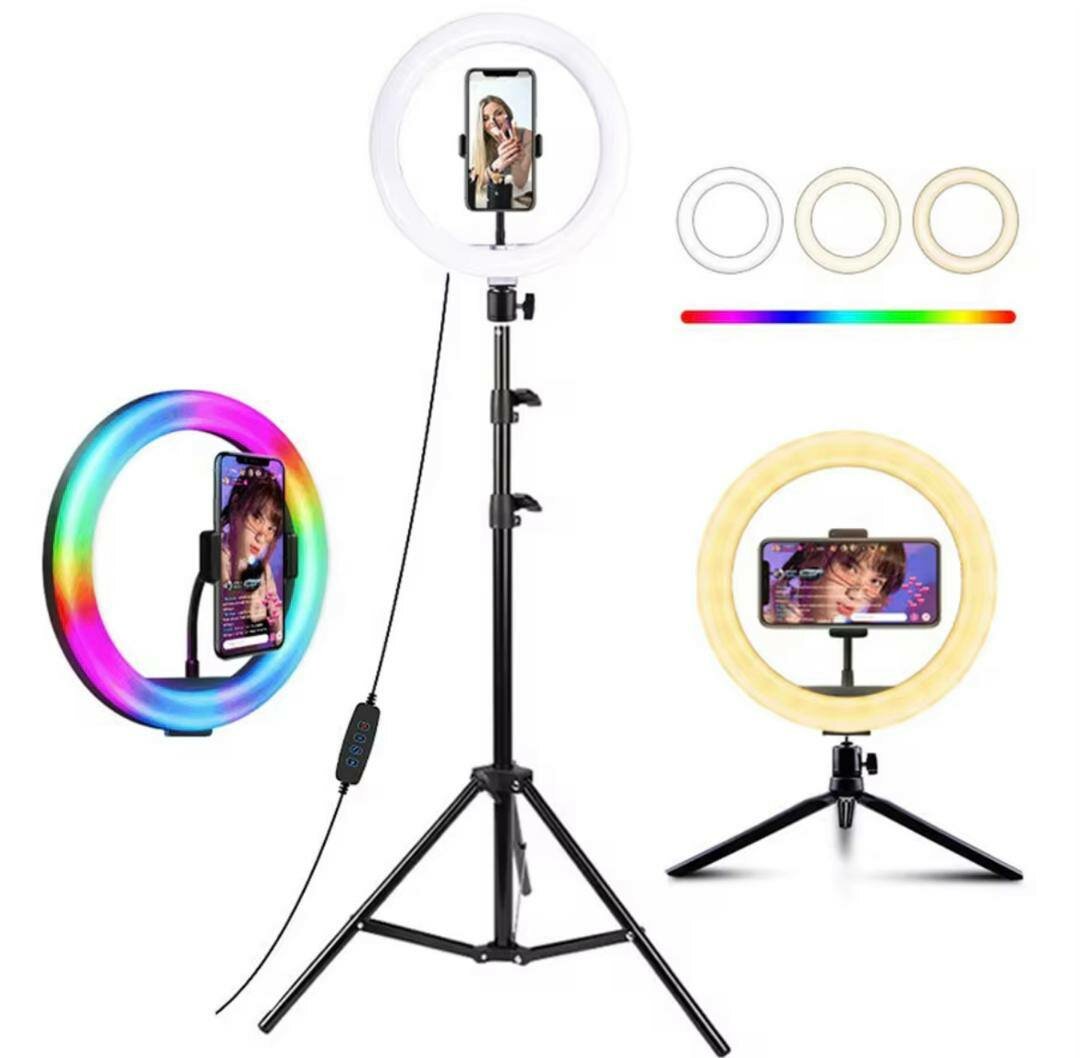 Lampe Anneau LED RGB avec Trépied