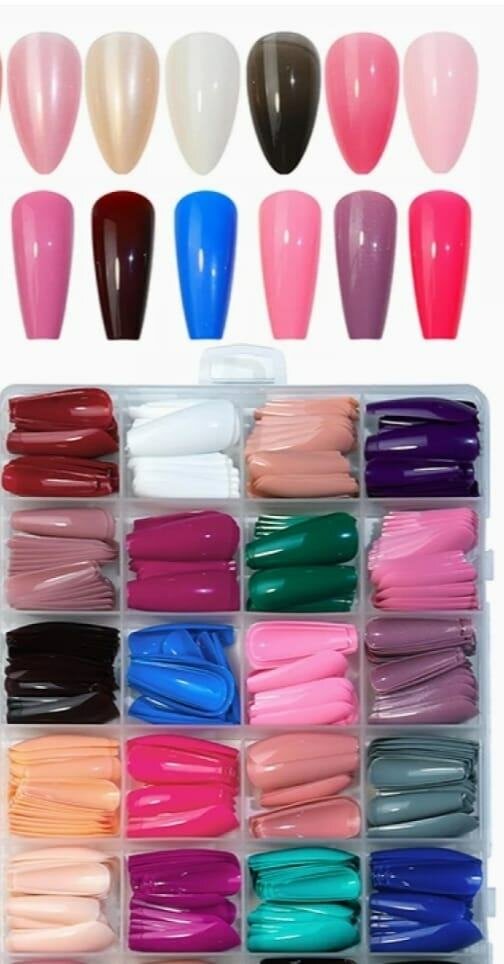 576 pcs multi colour nails
