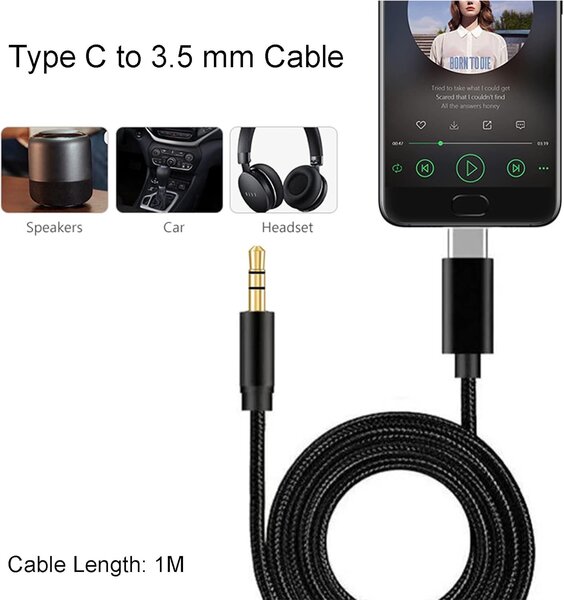 Câble USB-C vers Jack 3.5mm