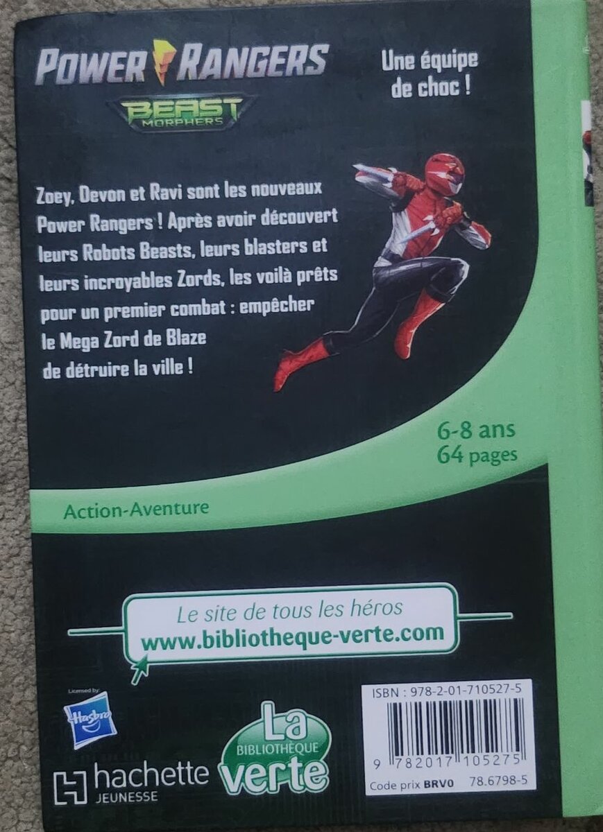 Livre Power Rangers Beast Morphers