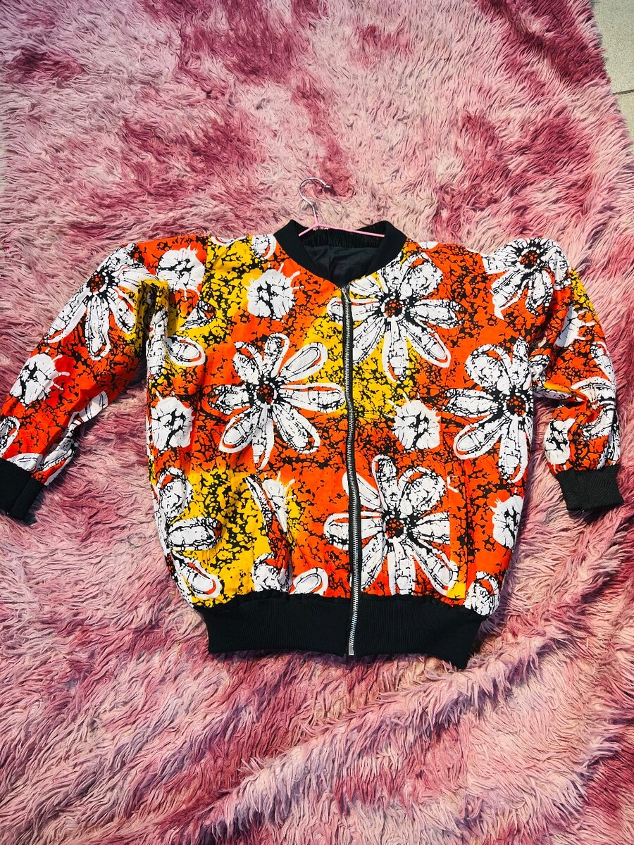 Blouson en Wax Coloré Unisexe