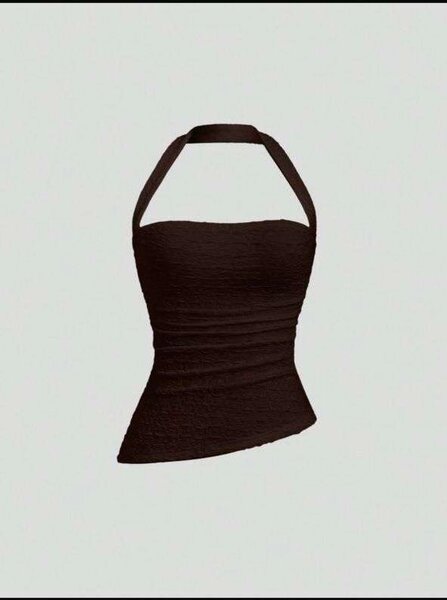 Haut Halter Noir Élégant