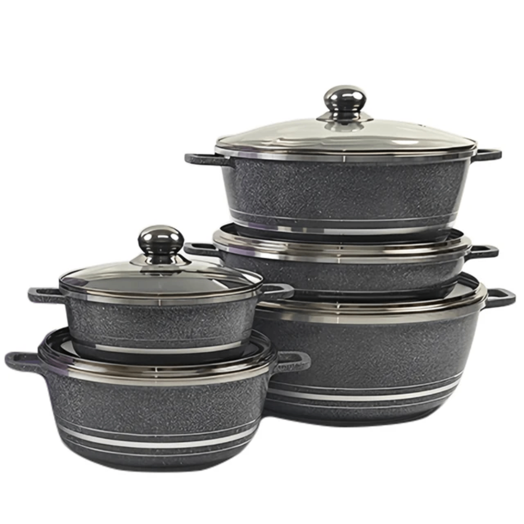 Batterie de Cuisine 5 Pièces Antiadésive