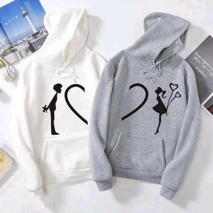 Sweatshirts unisexe avec imprimé couple