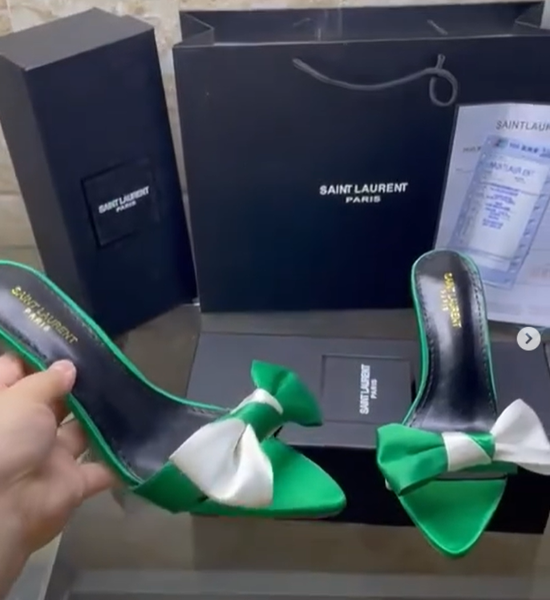 SAINT LAURENT Shoes green