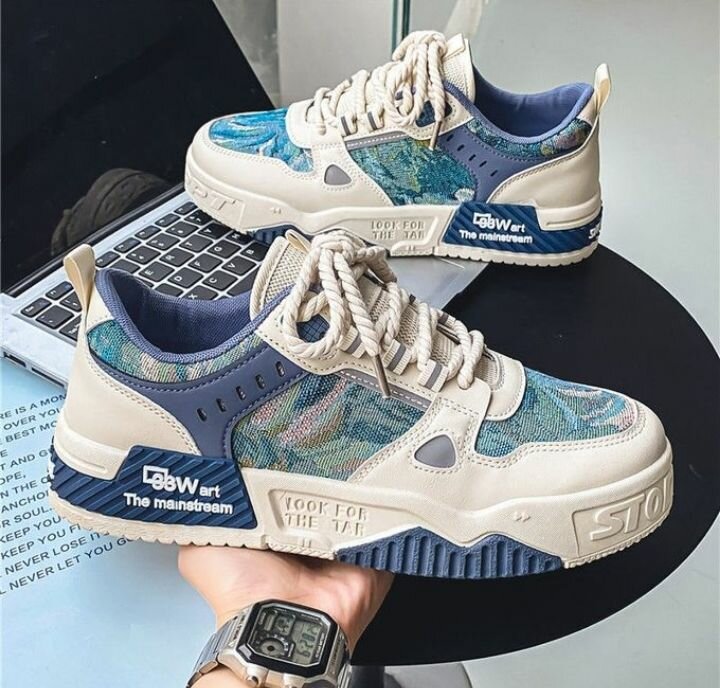 Function lace up sneakers men's shoes