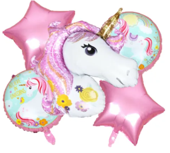 Character Foil Balloon Bouquet (Pack of 5 Pcs)