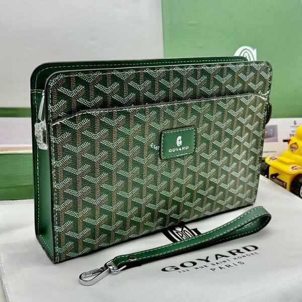 Pochette en cuir Goyard luxe