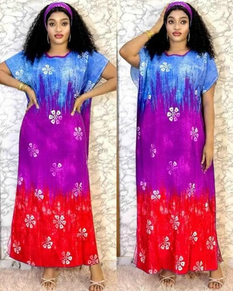 Robe longue colorée bohème