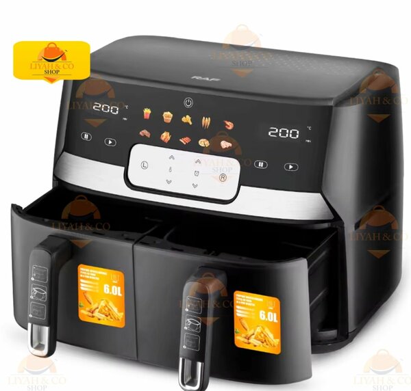 Friteuse à air double 9L