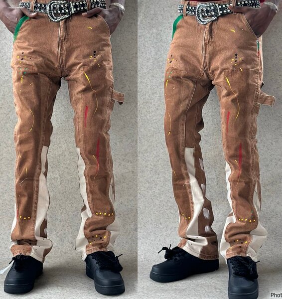 Jeans artistiques homme