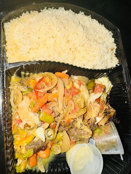 Rognon braisés et attiéké