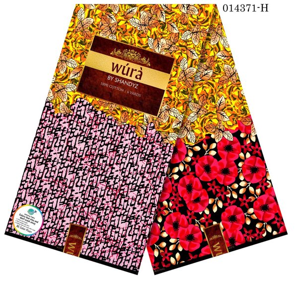 Tissu en coton imprimé coloré