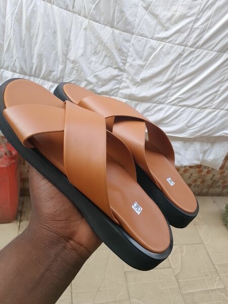 Sandales en cuir confort