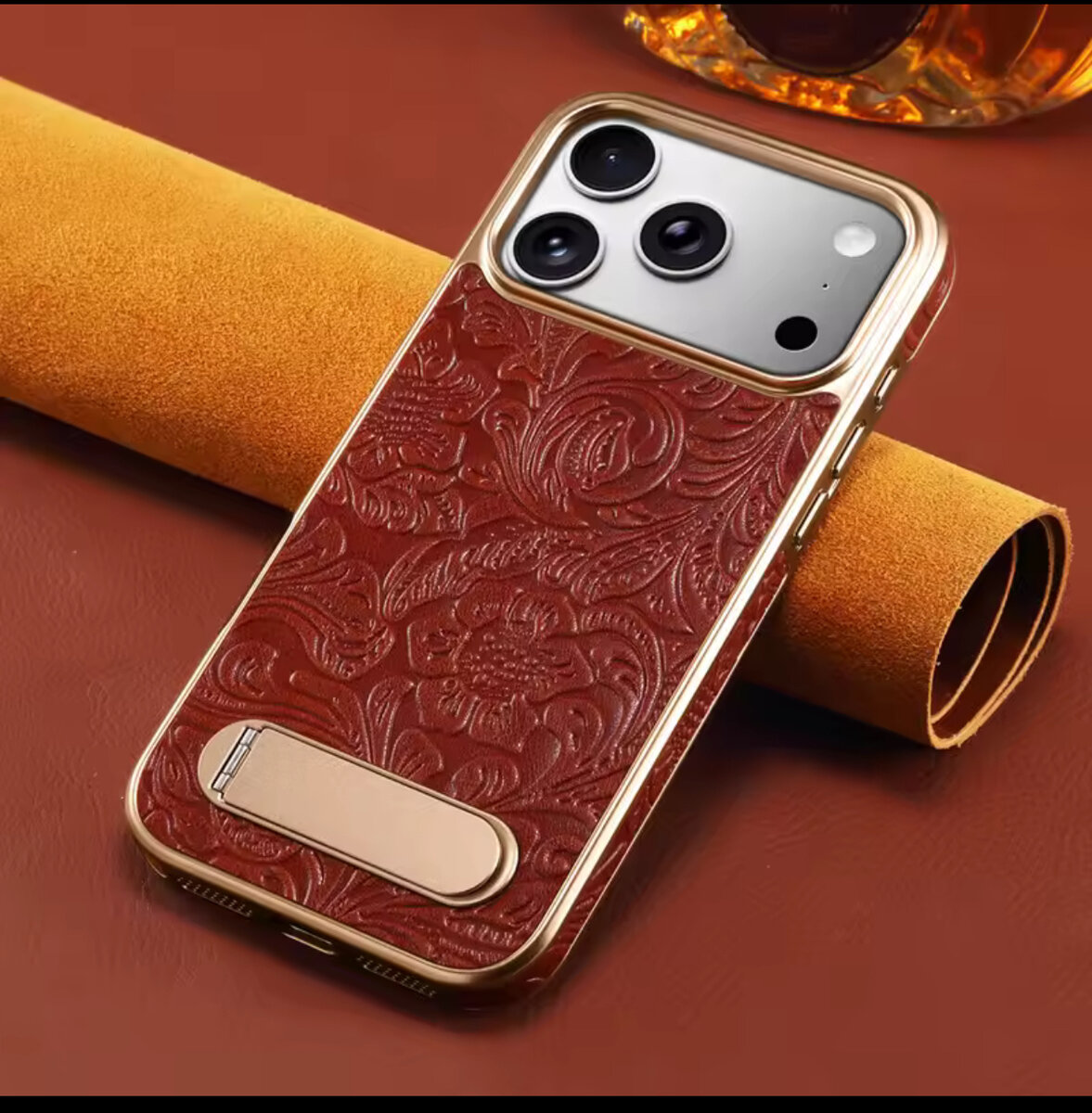 Coque en cuir pour iPhone