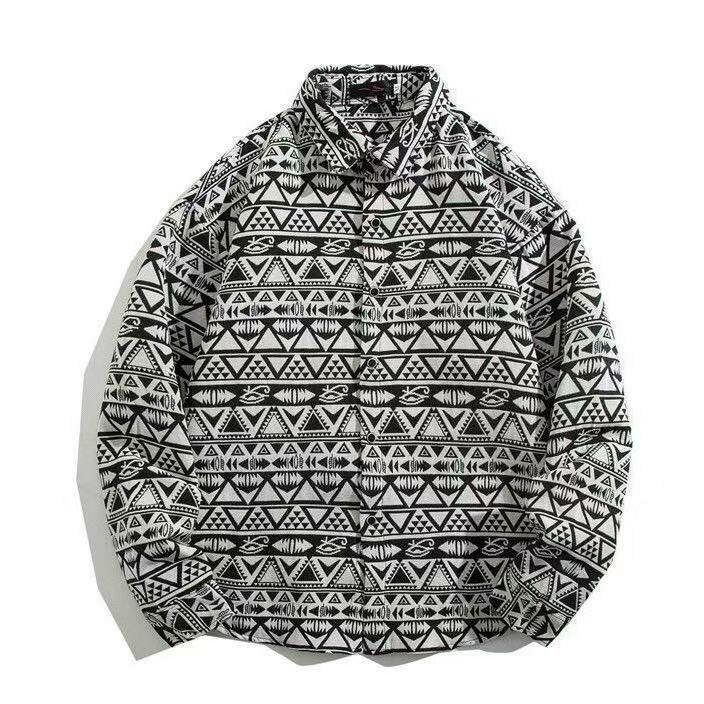 Chemise Homme Motif Géométrique