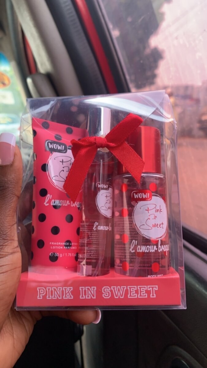 3 in 1 Pink in sweet mini perfume gift