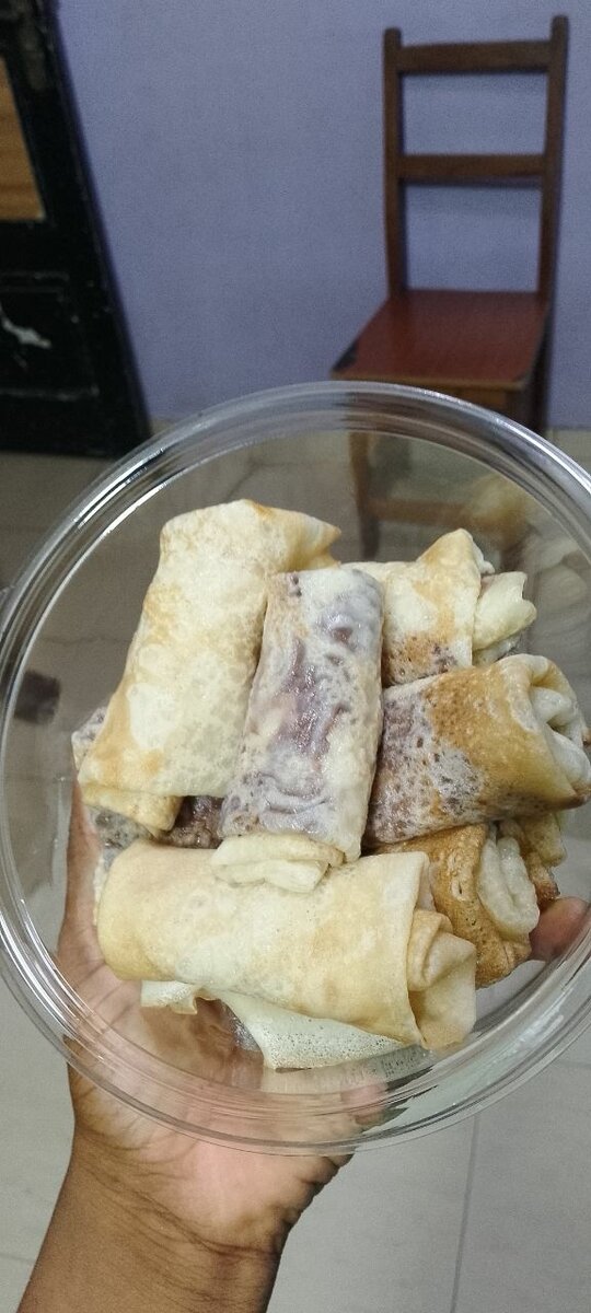 Crêpes roulées délicieuses