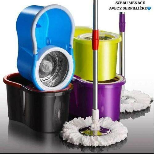 Seau à Essorage avec Balai Rotatif