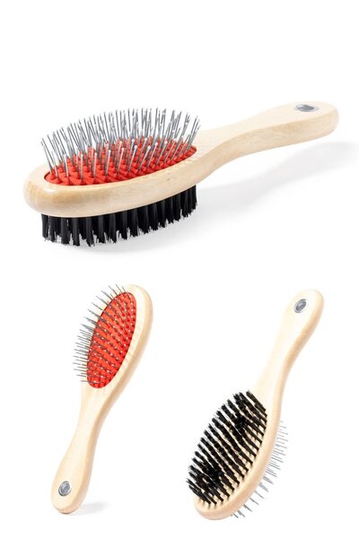 Brosse double pour animaux