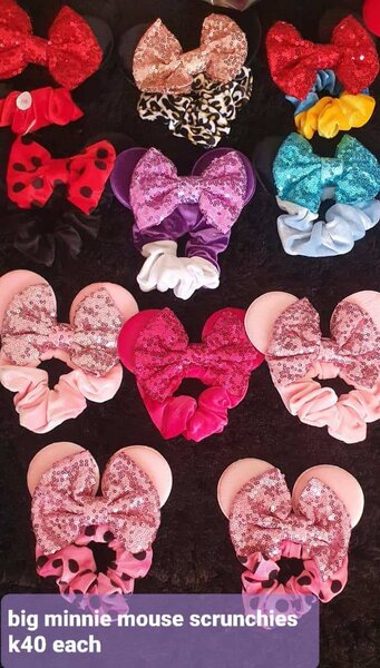 Mickey mouse scrunchies