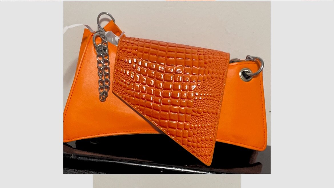 Trendy Orange Shoulder Bag