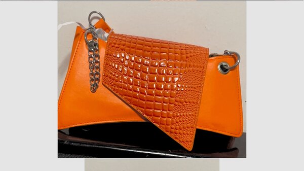 Trendy Orange Shoulder Bag