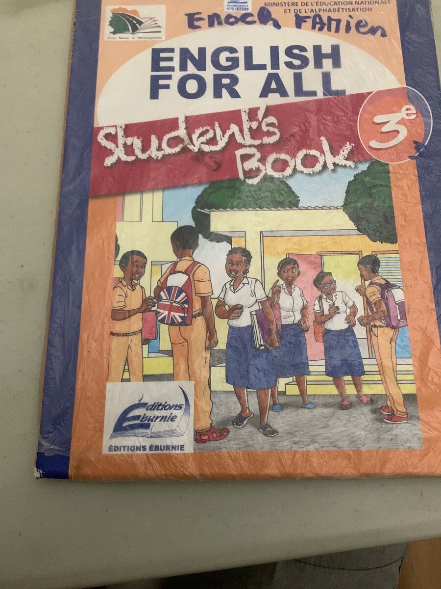Livre d'Anglais 3ème Édition Eburnie