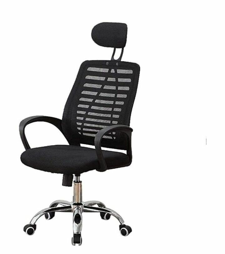 Mesh Swivel Chair- Neck Black