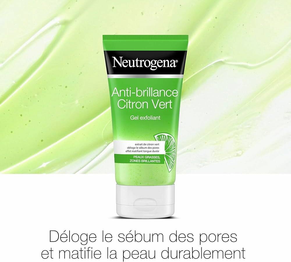 gel exfoliant anti brillance